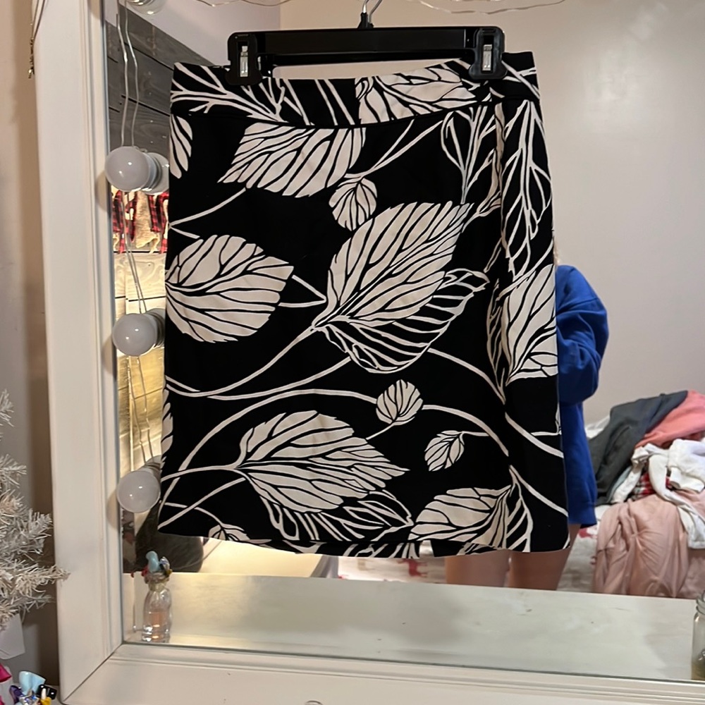 Mini Black and White Skirt